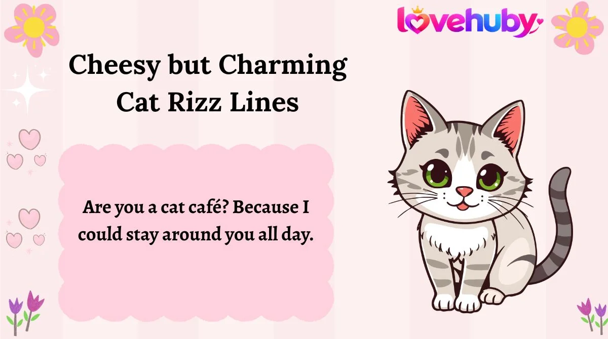 Cheesy but Charming Cat Rizz Lines