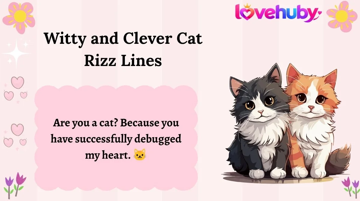 Witty and Clever Cat Rizz Lines