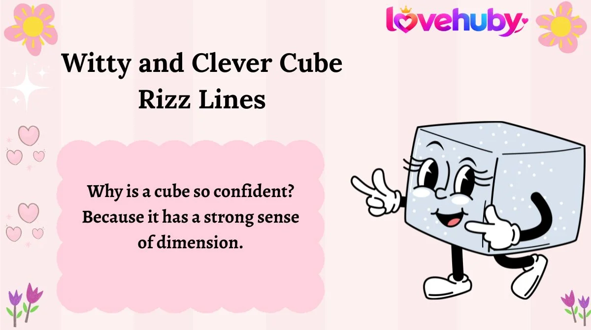 Witty and Clever Cube Rizz Lines