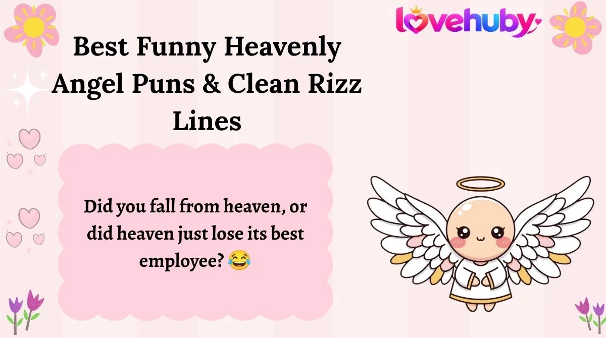 Best Funny Heavenly Angel Puns & Clean Rizz Lines