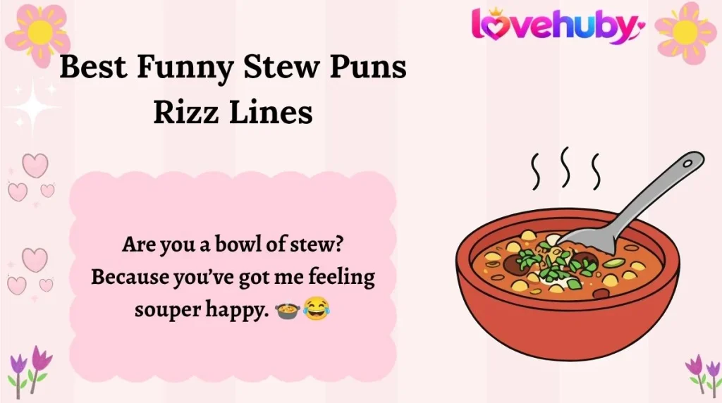 Best Funny Stew Puns Rizz Lines