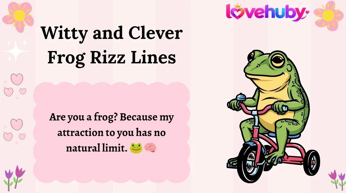 Witty and Clever Frog Rizz Lines