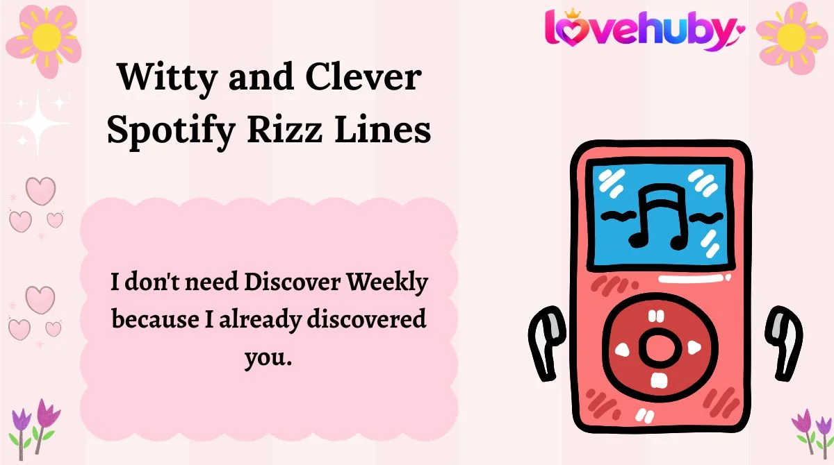 Witty and Clever Spotify Rizz Lines